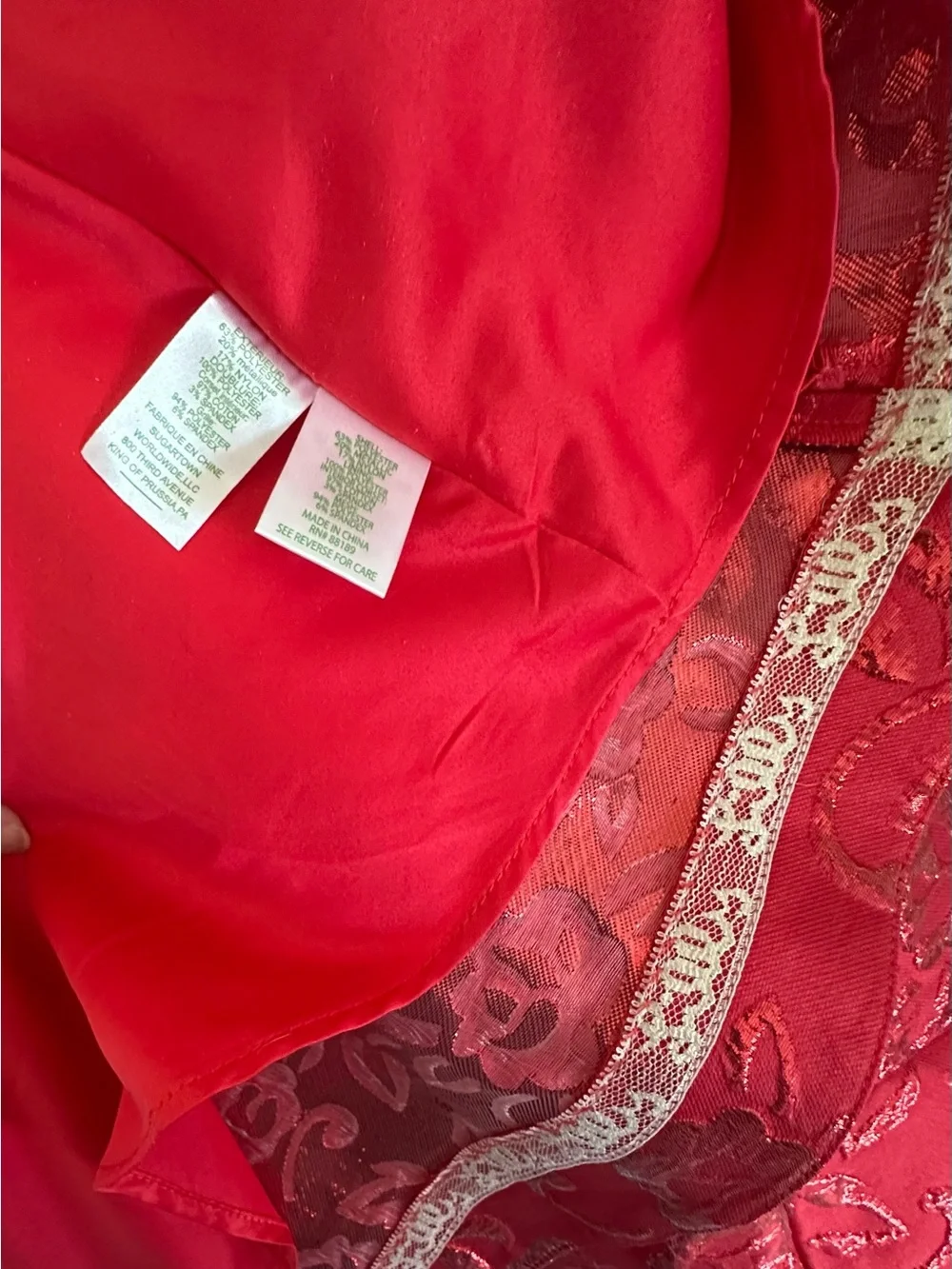 Lilly Pulitzer Red Brocade Strapless Dress, bow Front, Internal Corset, sz 10 - Picture 9 of 10